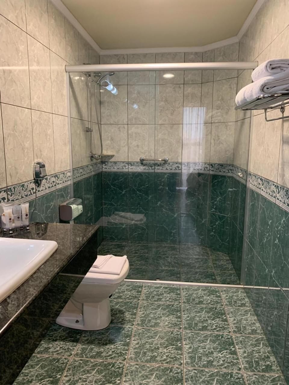 Shower, towels
