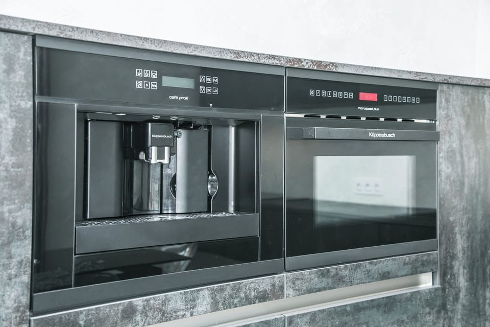 Premium Apartment (6, Storozhovskaya Street) | Private kitchen | Fridge, microwave, stovetop, electric kettle