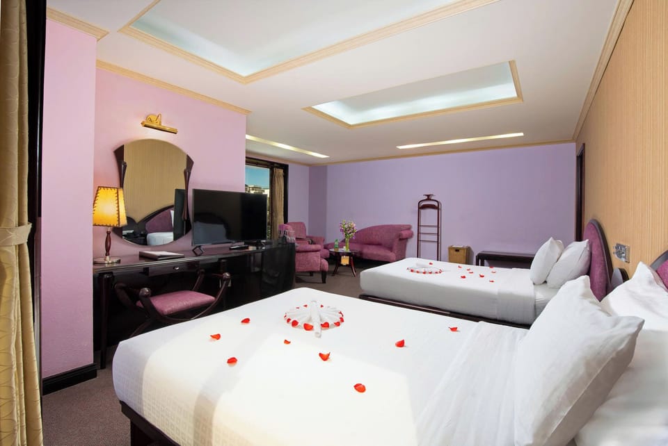 Deluxe Twin Room, City View | Premium bedding, minibar, in-room safe, free WiFi