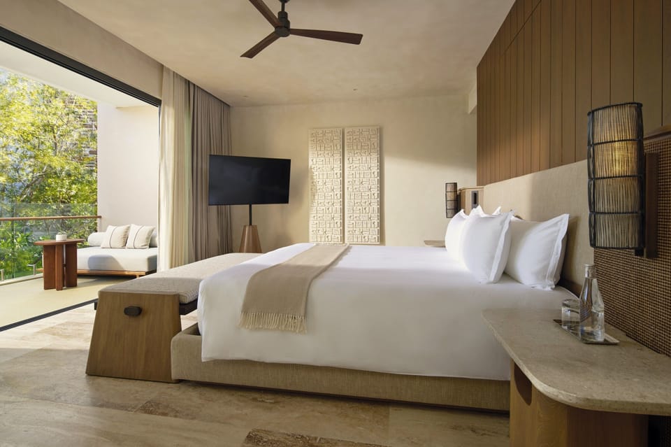Premium bedding, minibar (some free items), in-room safe