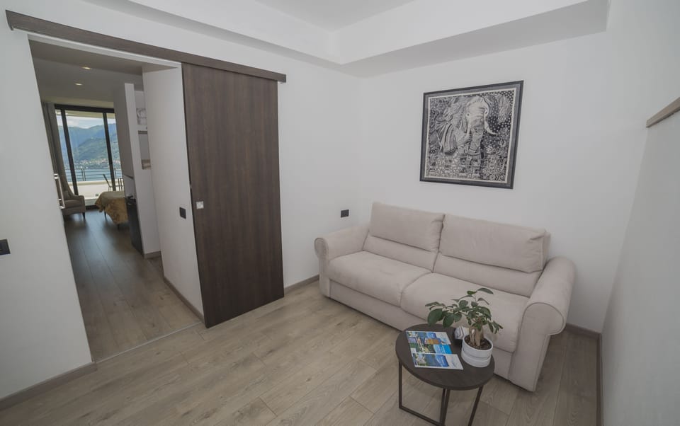 Suite, Terrace, Lake View | Living area | Flat-screen TV