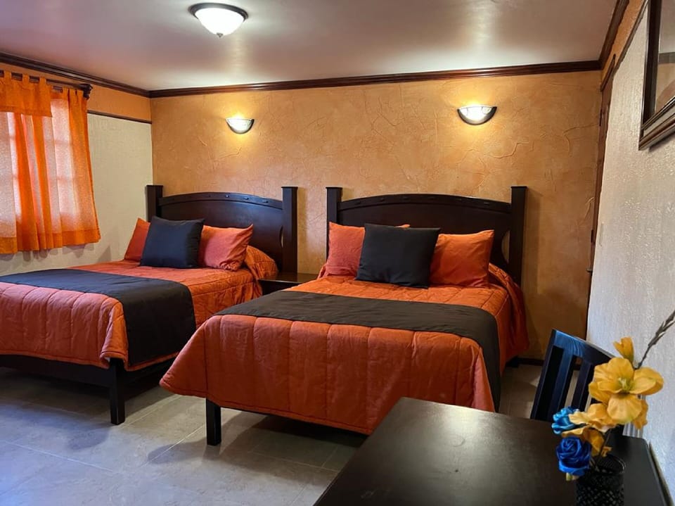 Family Double Room, 2 Double Beds | Desk, iron/ironing board (on request), WiFi (free), bed sheets