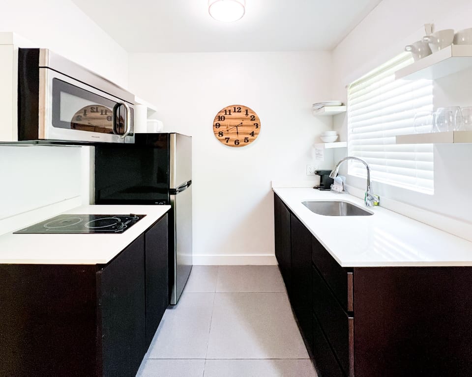 One Bedroom Suite King  | Private kitchen | Fridge, microwave, coffee/tea maker, paper towels