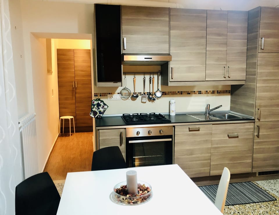 Family House, 1 Bedroom, Kitchen, Courtyard View | Private kitchen | Mini-fridge, microwave