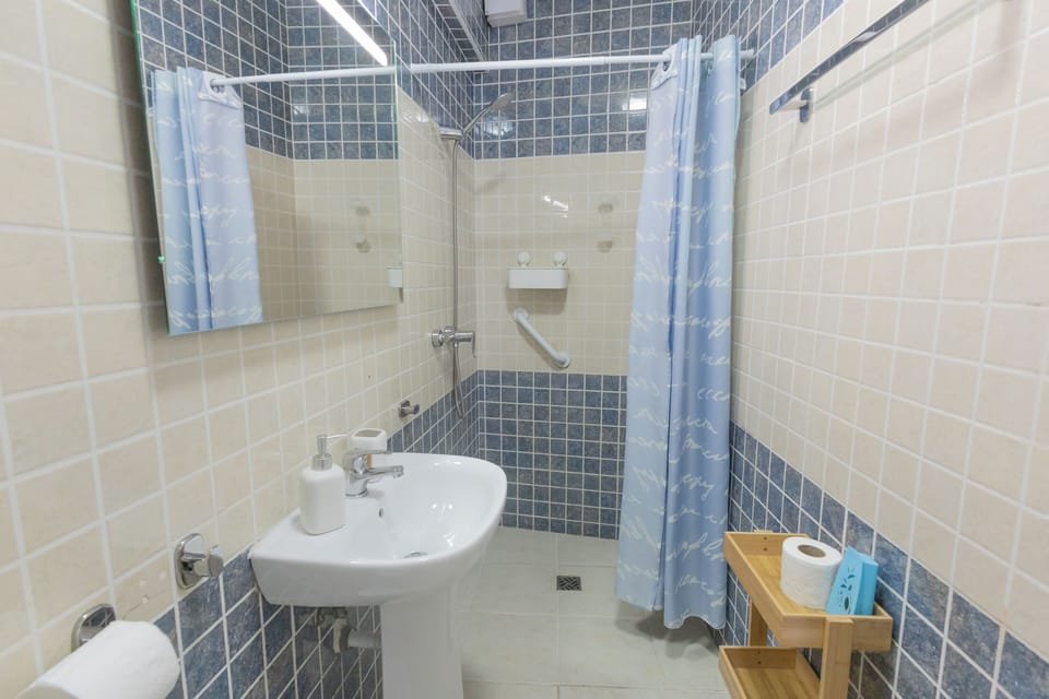 Free toiletries, hair dryer, towels, toilet paper