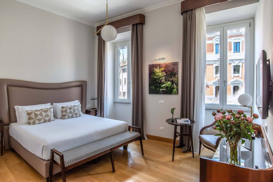 Suite, City View | Frette Italian sheets, premium bedding, down comforters