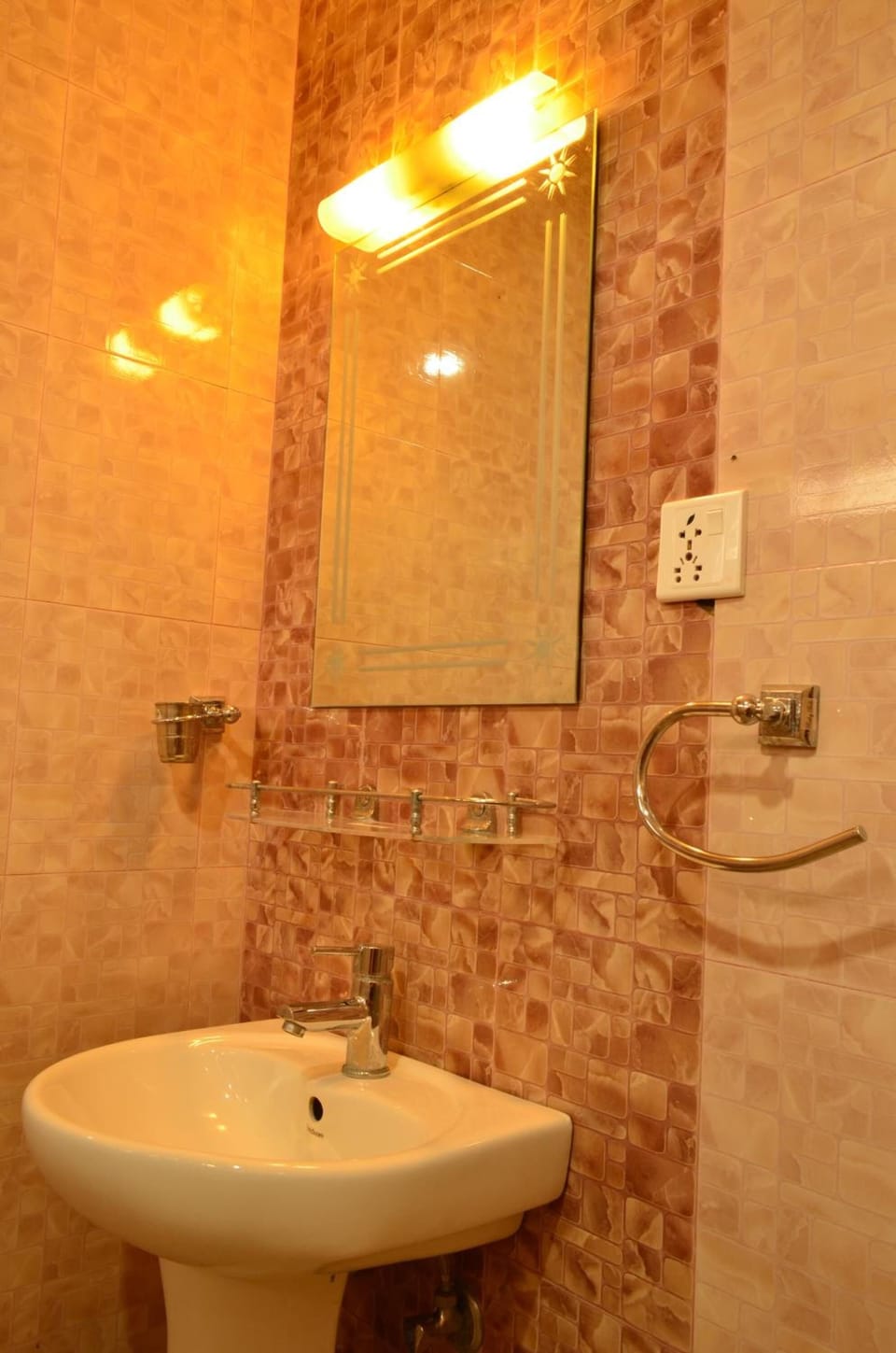 Shower, free toiletries, hair dryer, slippers