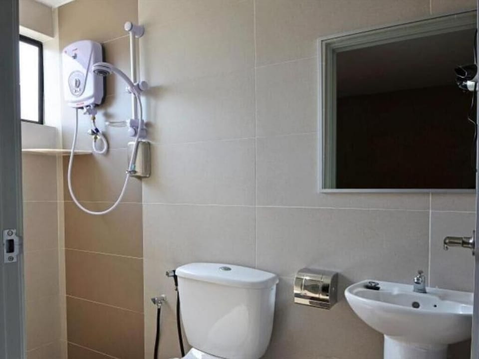 Shower, free toiletries, hair dryer (on request), bidet