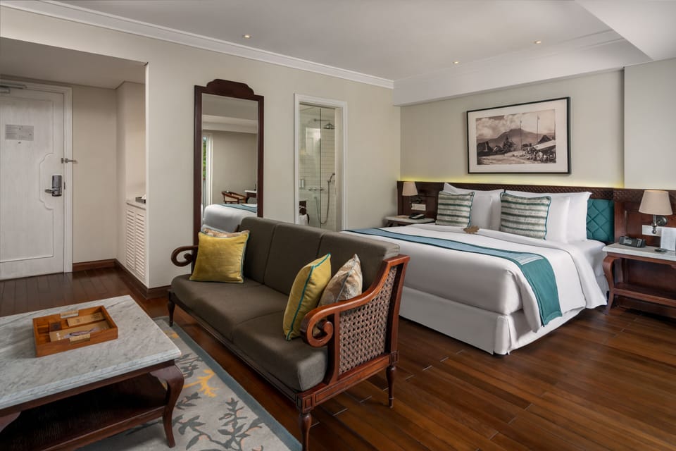 Premium bedding, down comforters, Select Comfort beds, minibar