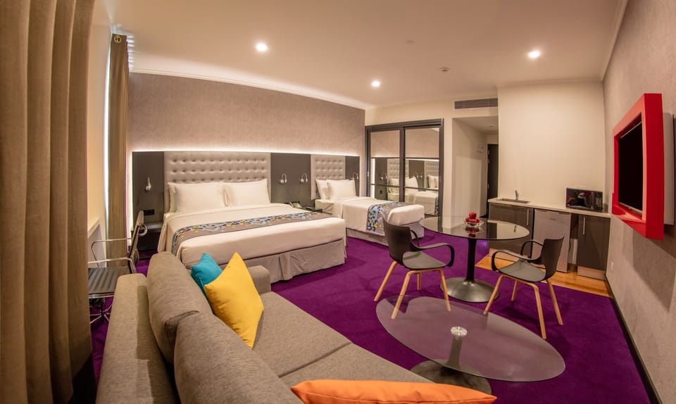 Z Home for 3 | Premium bedding, in-room safe, individually furnished, desk
