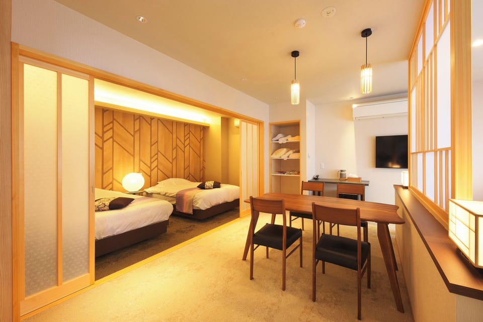 Room with semi-open-air bath Misaka, Non Smoking | Premium bedding, in-room safe, blackout drapes, soundproofing