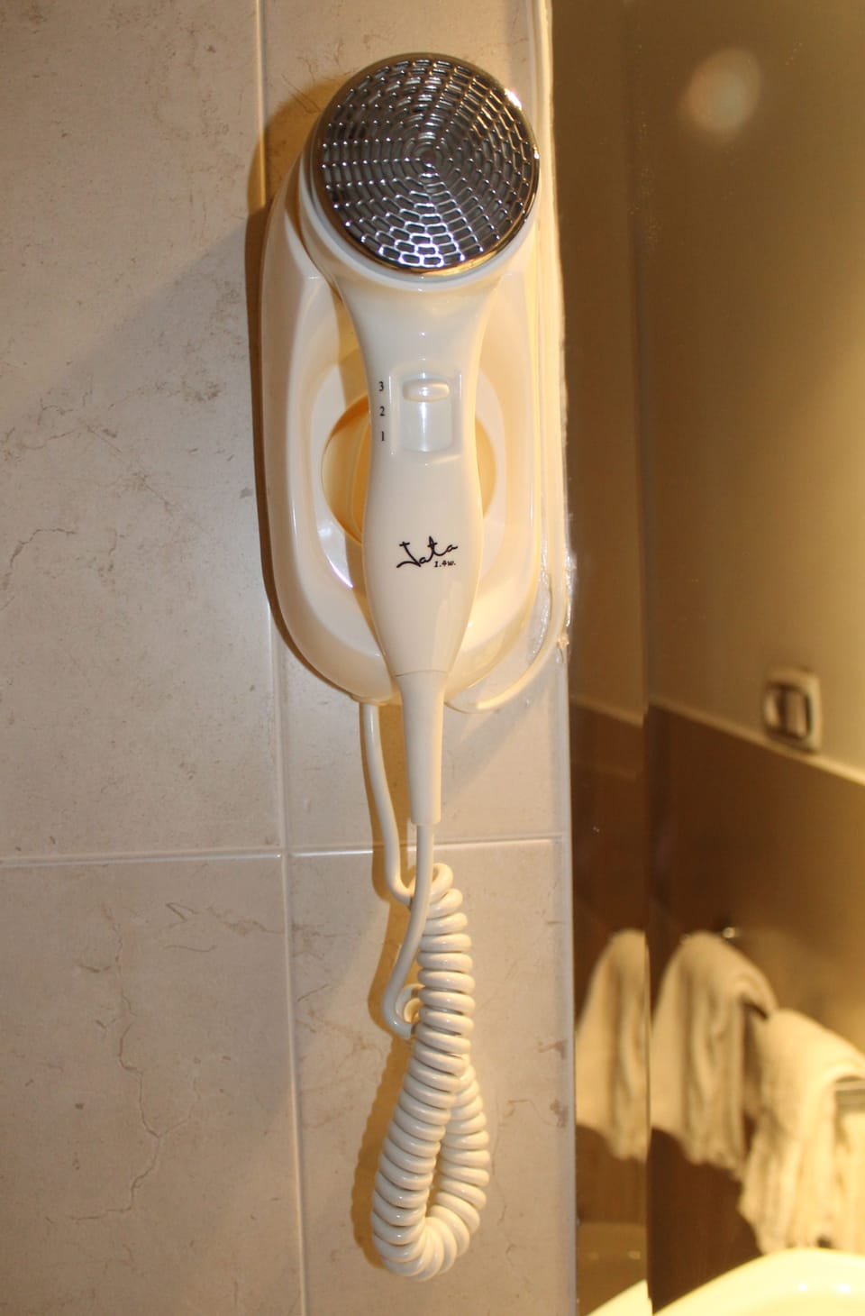 Shower, deep soaking tub, free toiletries, hair dryer
