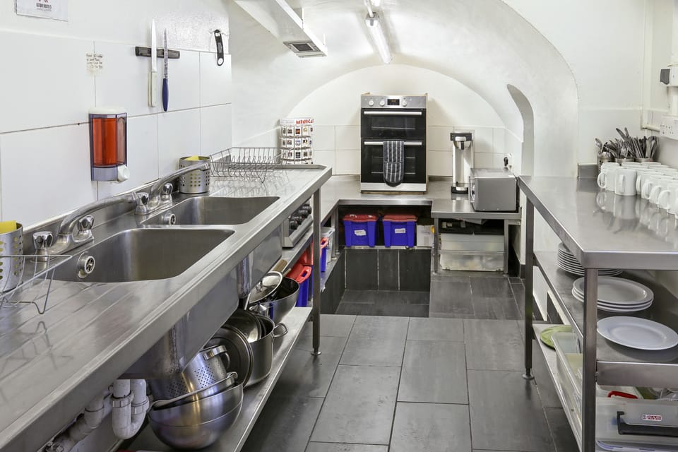 Shared fridge, microwave