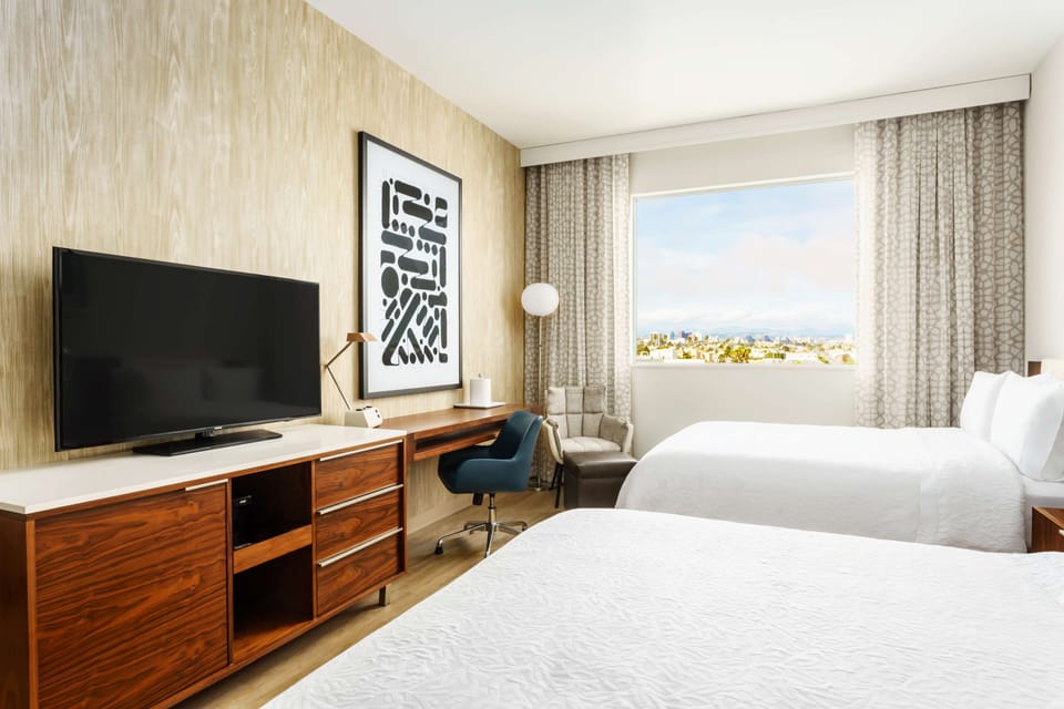 In-room safe, desk, laptop workspace, blackout drapes