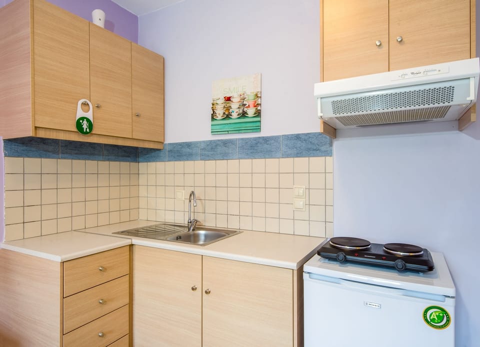 Studio | Private kitchen | Fridge, stovetop, coffee/tea maker, electric kettle