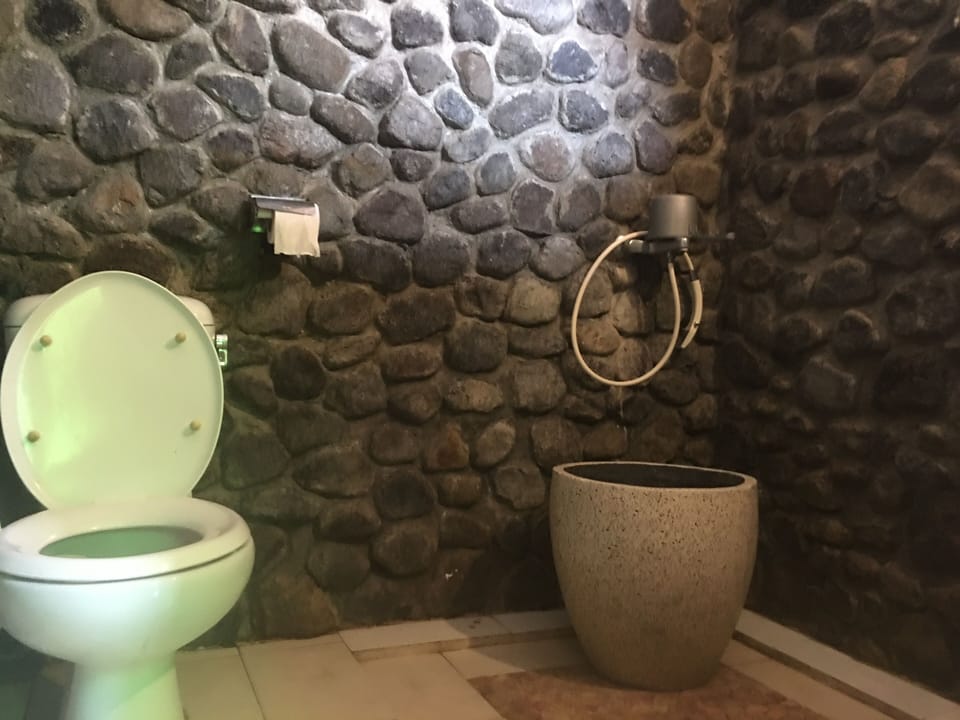 Family Single Room, 1 King Bed, Garden View, Garden Area | Bathroom | Free toiletries, slippers, towels