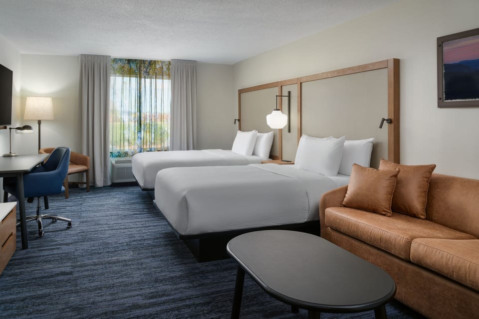 Room, Multiple Beds | Premium bedding, desk, blackout drapes, iron/ironing board