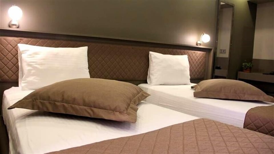 Economy Double or Twin Room | Minibar, desk, blackout drapes, soundproofing