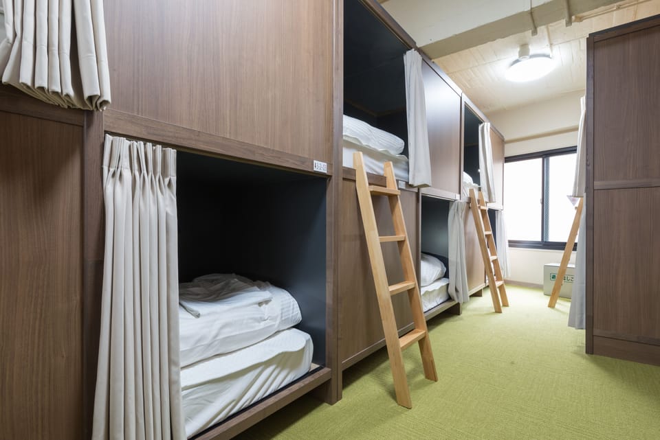 Shared Dormitory, Men only, Non Smoking (B) | Down comforters, iron/ironing board, free WiFi
