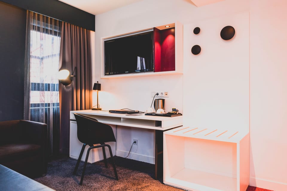 Minibar, in-room safe, desk, blackout drapes