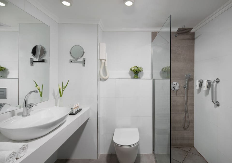 Deluxe Room | Bathroom | Shower, towels