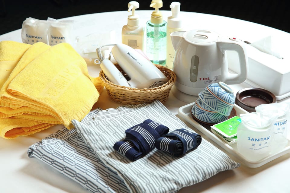 Blackout drapes, iron/ironing board (on request), WiFi (free)