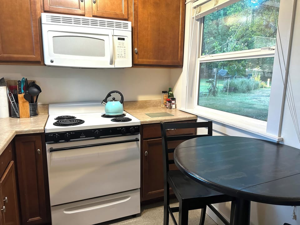 Deluxe Studio Suite, 1 King Bed, Kitchen, Ground Floor | Private kitchenette | Microwave, coffee/tea maker, electric kettle, toaster