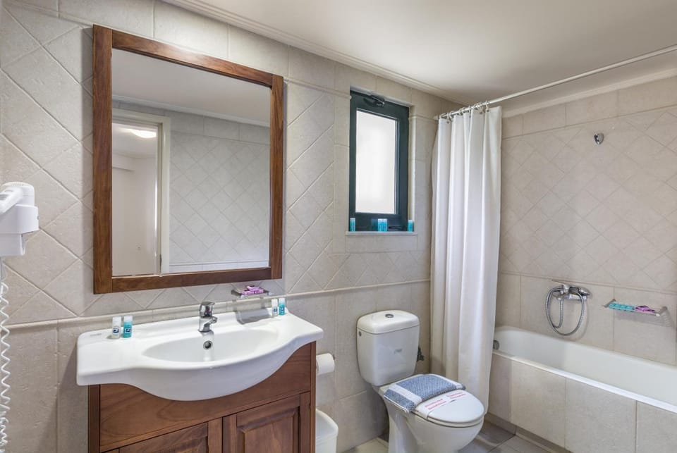 Free toiletries, hair dryer, towels