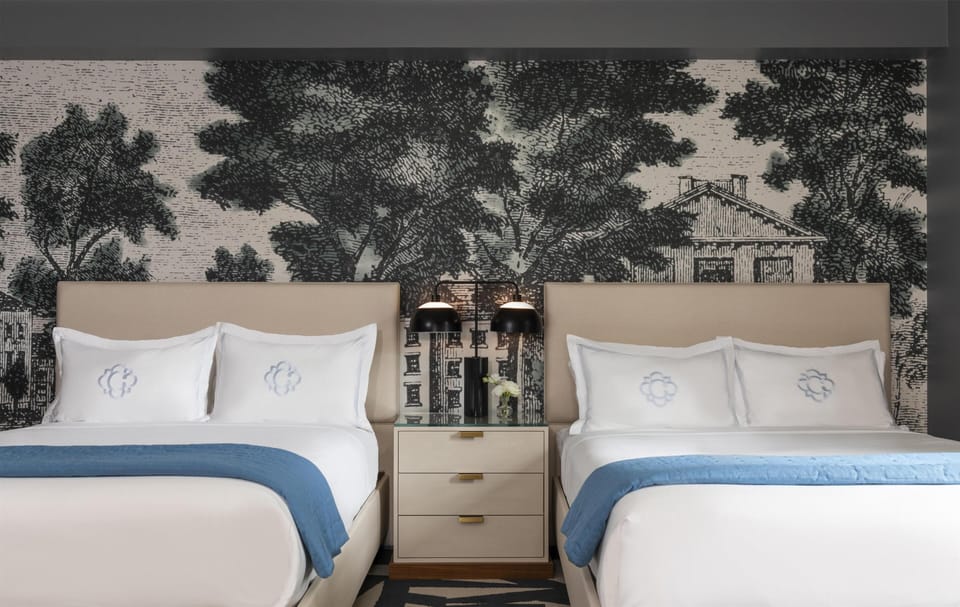 Premium bedding, pillowtop beds, in-room safe, desk