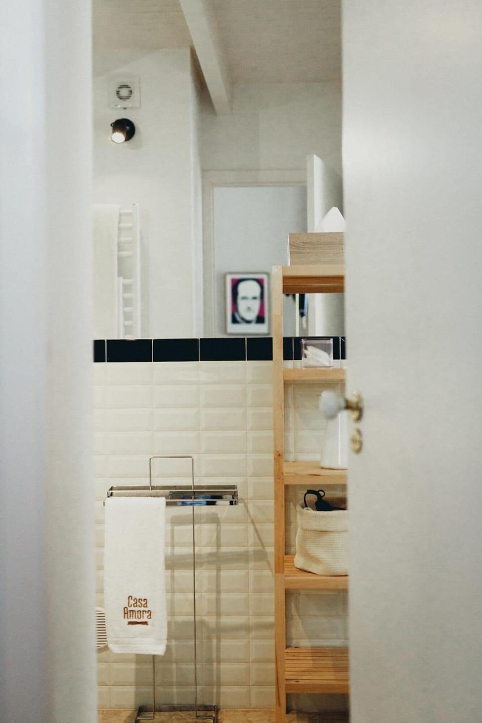 Shower, designer toiletries, hair dryer, towels