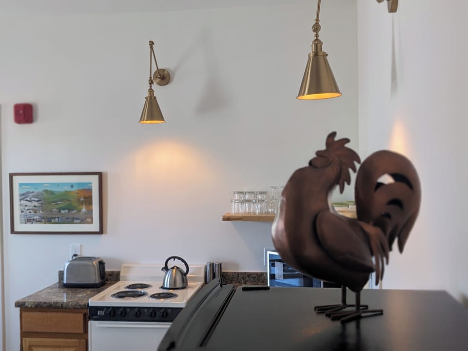 Bartlett Falls Suite | Private kitchen | Full-size fridge, microwave, dishwasher, coffee/tea maker