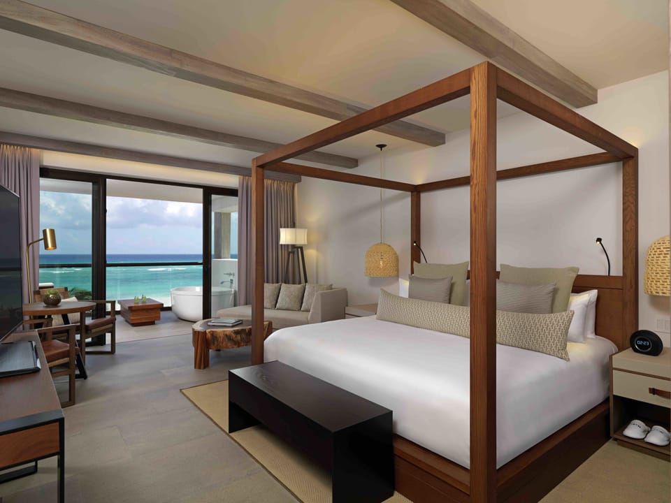 Down comforters, free minibar, in-room safe, individually decorated