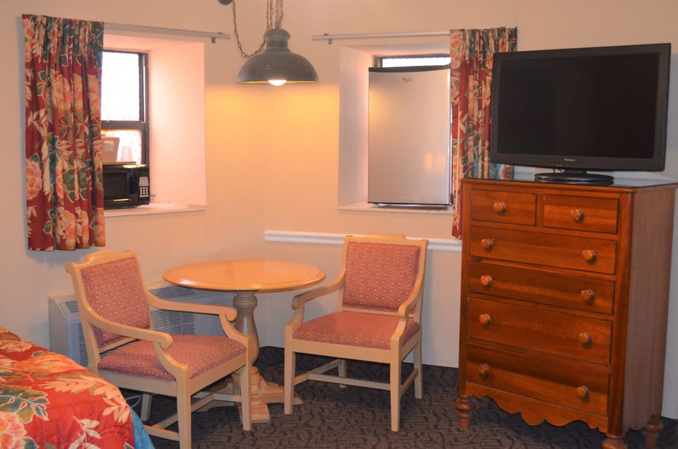 Room, 2 Queen Beds (Street-Side, 3A) | In-room safe, blackout drapes, iron/ironing board, bed sheets
