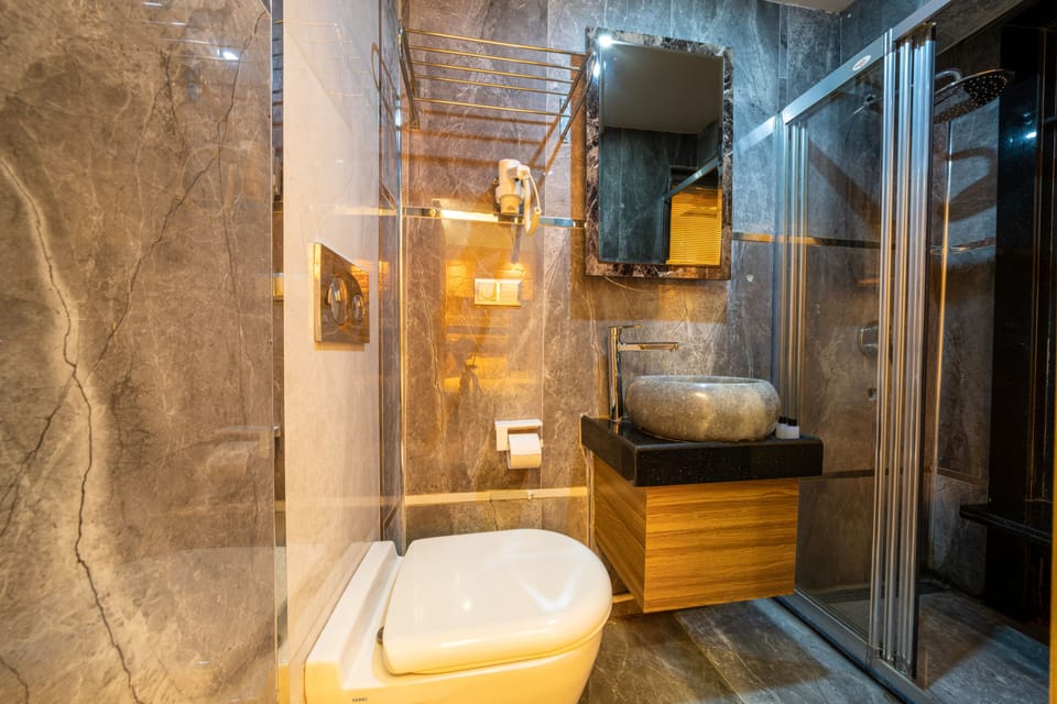 Deluxe Room | Bathroom | Shower, free toiletries, hair dryer, slippers