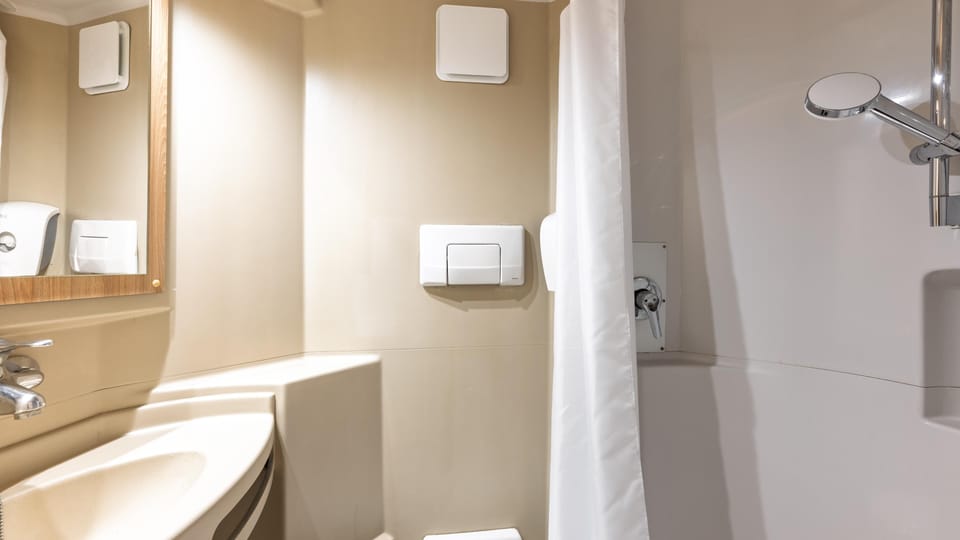 Standard Room, 1 Queen Bed | Bathroom | Shower, eco-friendly toiletries, towels, soap