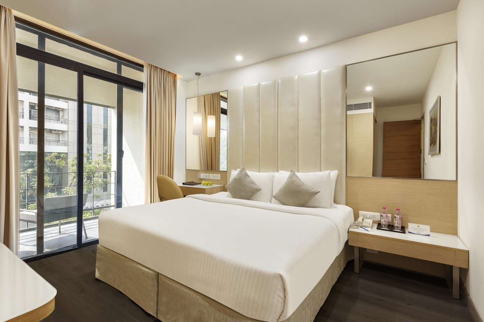 Hypo-allergenic bedding, down comforters, memory foam beds, minibar