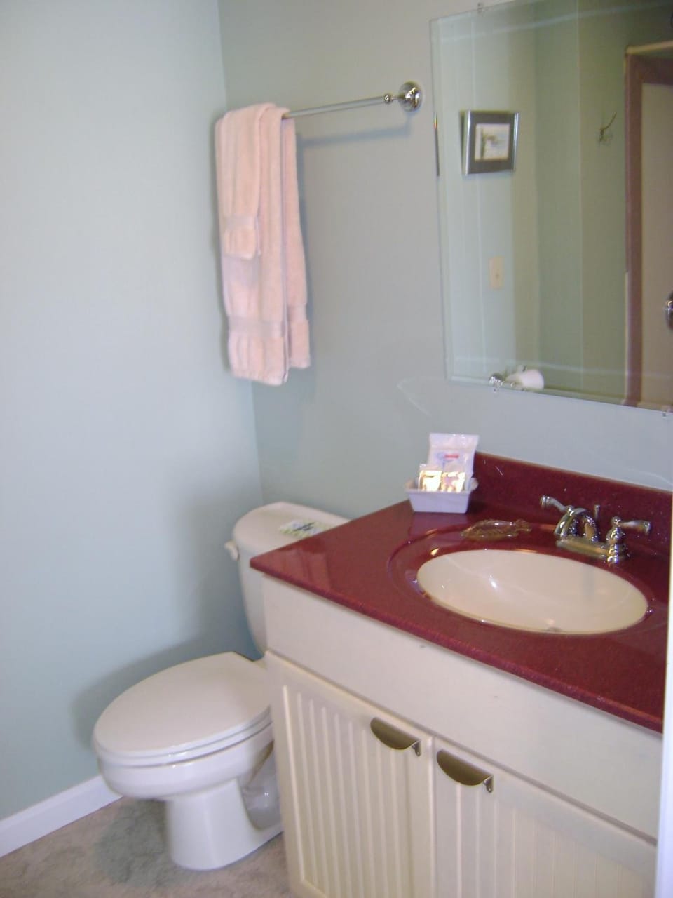 Free toiletries, hair dryer, towels