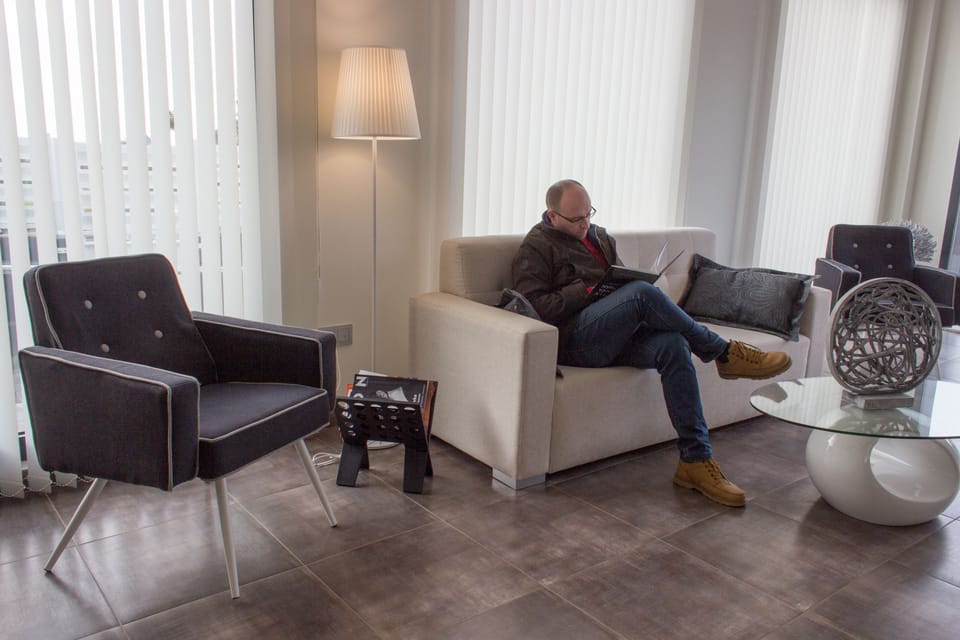 Lobby sitting area