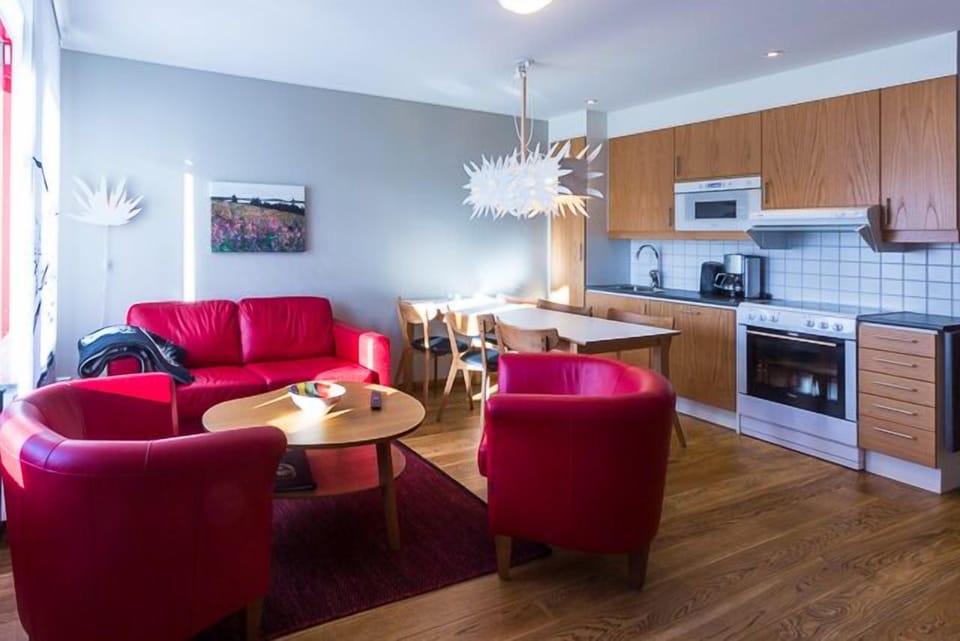 Apartment, 2 Bedrooms | Living area | Flat-screen TV, table tennis