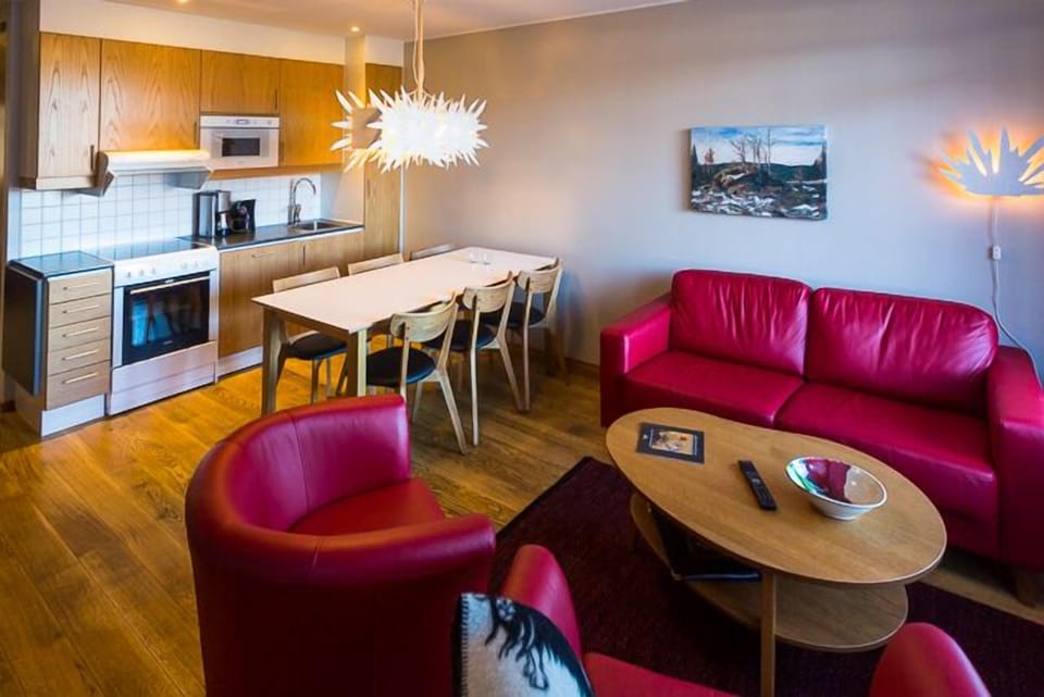 Apartment, 2 Bedrooms | Living area | Flat-screen TV, table tennis