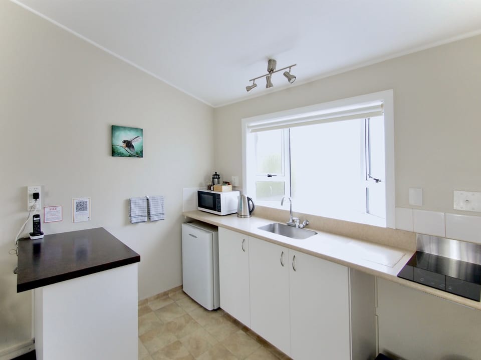 Queen Studio | Private kitchen | Coffee/tea maker, microwave, electric kettle, toaster