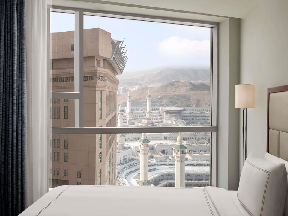 Premium bedding, memory foam beds, in-room safe, desk