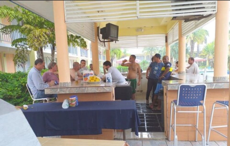Poolside bar