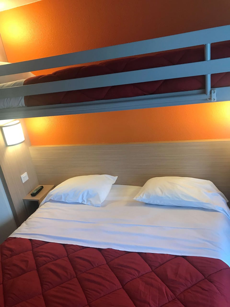 Standard Room, Multiple Beds (1 Double and 1 Single bed) | Desk, laptop workspace, blackout drapes, free WiFi