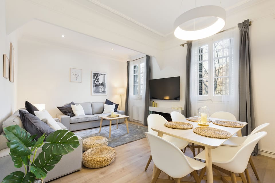 Basic Apartment, 3 Bedrooms | Living area | Flat-screen TV, DVD player