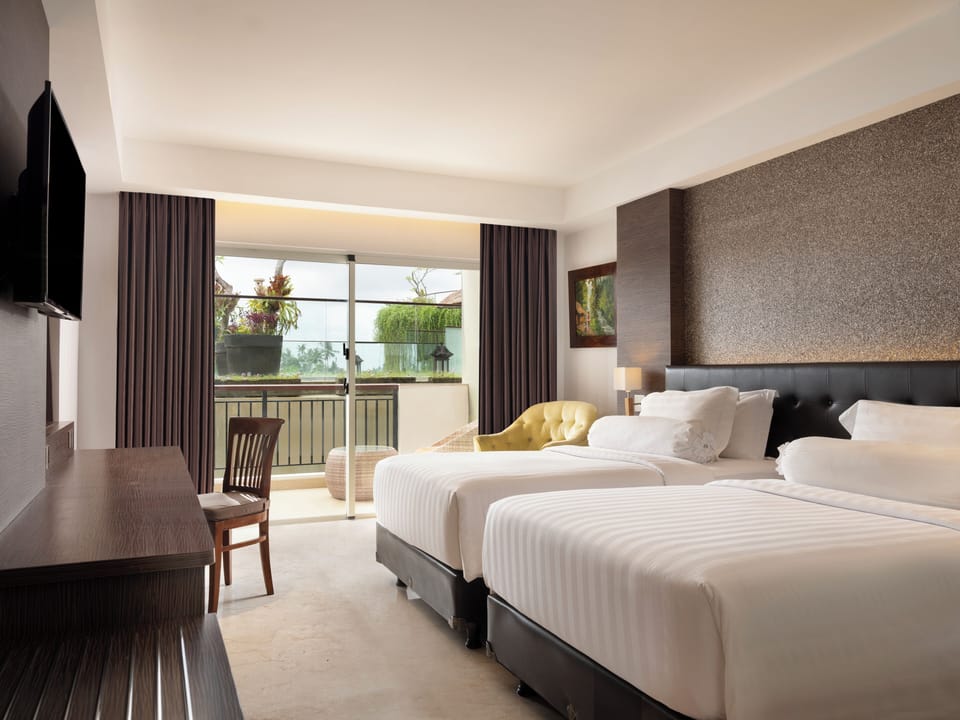 Room, 2 Twin Beds, Balcony (Balcony) | Egyptian cotton sheets, premium bedding, in-room safe, desk