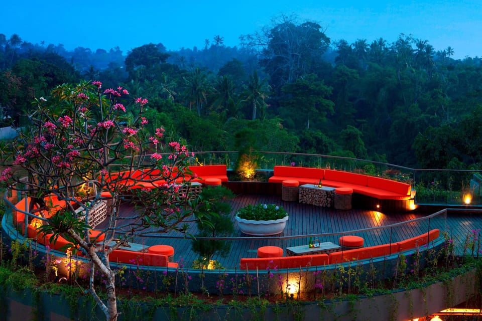 Garden views, serves lunch, dinner, and happy hour