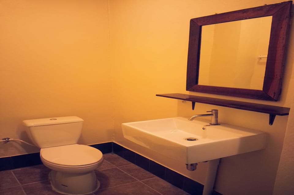 Shower, free toiletries, towels