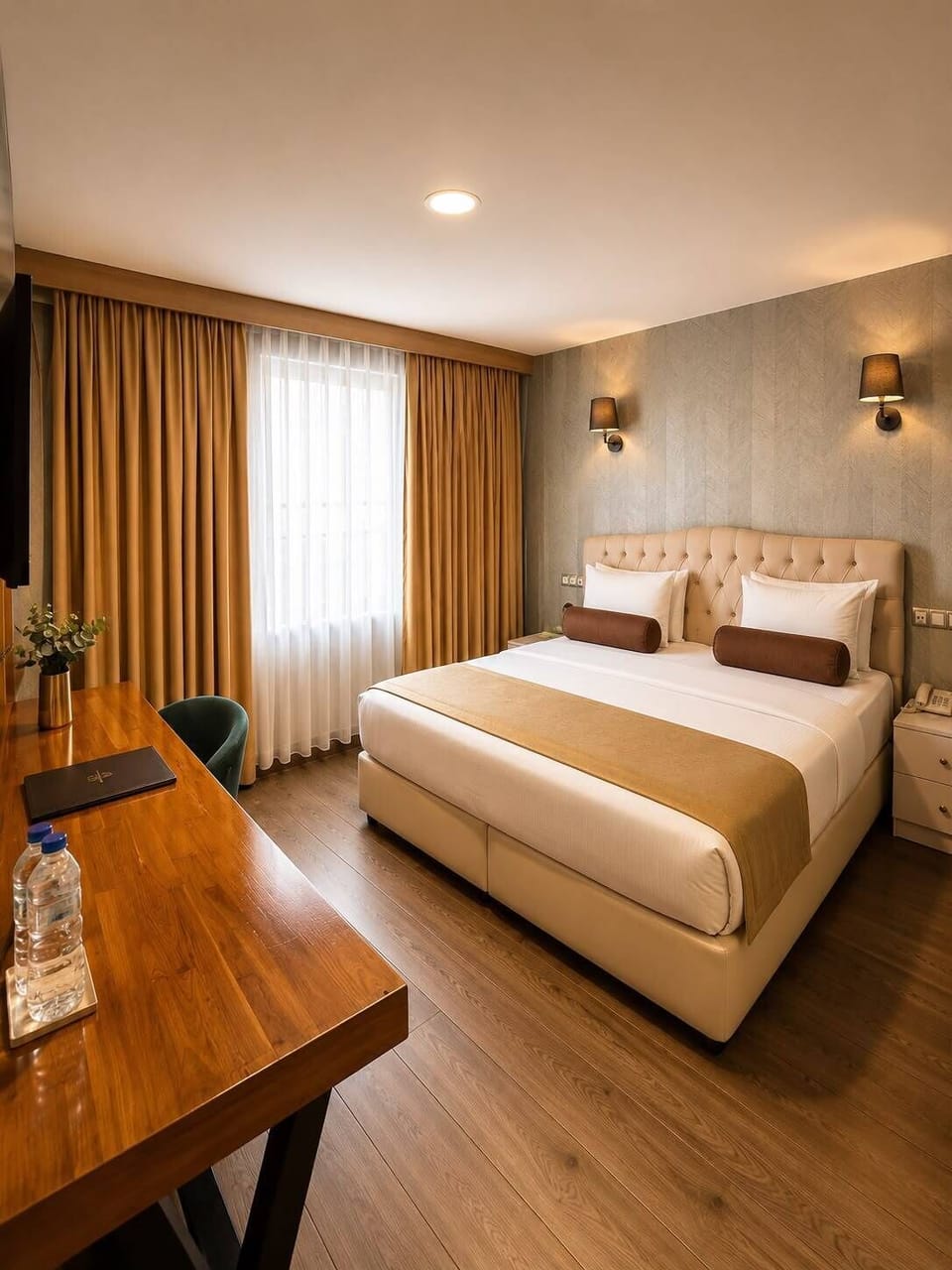 Comfort Double Room, 1 Bedroom, Private Bathroom | Premium bedding, minibar, in-room safe, desk