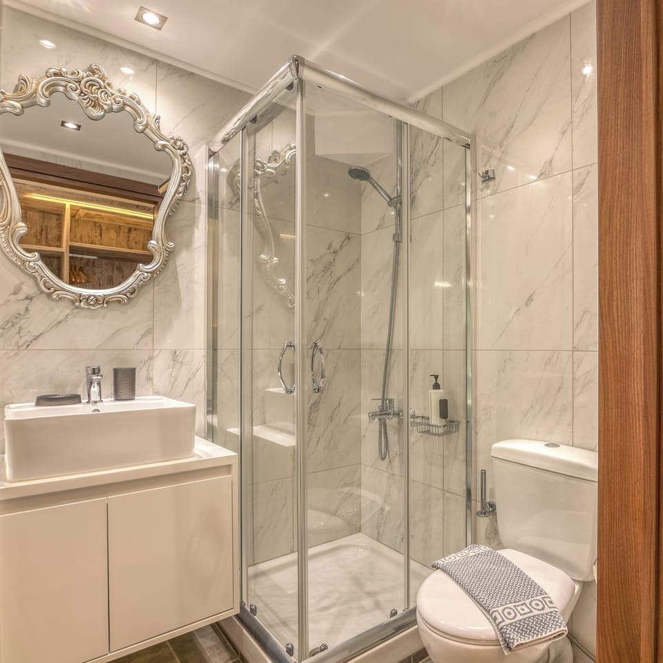 Superior Double or Twin Room | Bathroom | Shower, free toiletries, hair dryer, towels